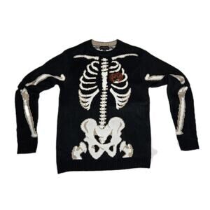 Blizzard Bay Skeleton Bones Sweater Longsleeve Size Small
